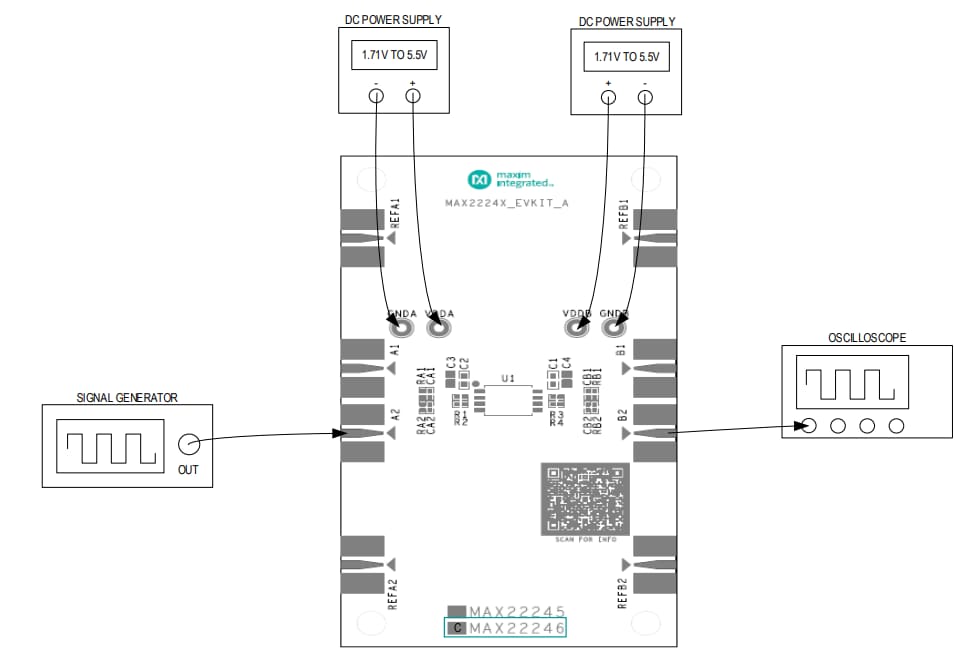 Application Circuit Diagram - Analog Devices / Maxim Integrated MAX2224x/MAX2229x Evaluation Kits Application Circuit Diagram - Analog Devices / Maxim Integrated MAX2224x/MAX2229x Evaluation Kits